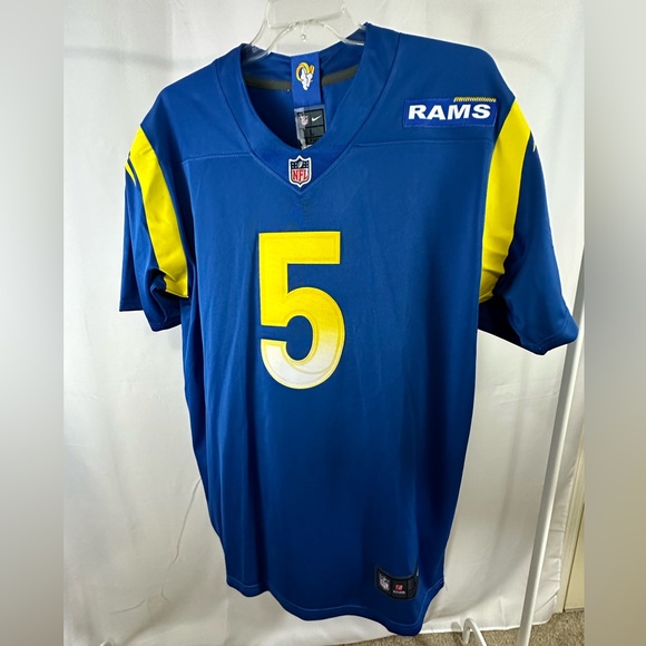 Jalen Ramsey #5 - LA Rams jersey. NFL. Size Large. Pit to pit 23 inches. NWT - Picture 3 of 5